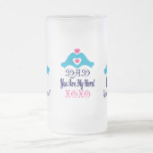 🍺 Liebe Sie Vater, Sie sind mein Held Mattglas Bierglas (Mittel)