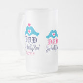 🍺 Liebe Sie Vater, Sie sind mein Held Mattglas Bierglas (Vorderseite Links)