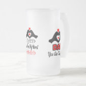 🍺 Liebe Sie Vater, Sie sind mein Held Mattglas Bierglas (VorderseiteRechts)