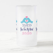 🍺 Liebe Sie Vater, Sie sind mein Held Mattiert Mattglas Bierglas (Mittel)