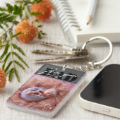 Liebe Sie Vater Typografie 2 Foto Schlüsselanhänge Schlüsselanhänger (Vorderseite rechts)