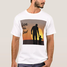 Liebe Sie Vater Vater Son Bond Fathtag T-Shirt