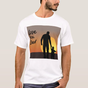 Liebe Sie Vater Vater Son Bond Fathtag T-Shirt