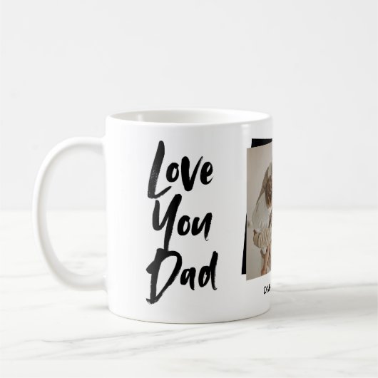 Liebe Sie Vater Vatertag Foto Kaffeetasse (Links)