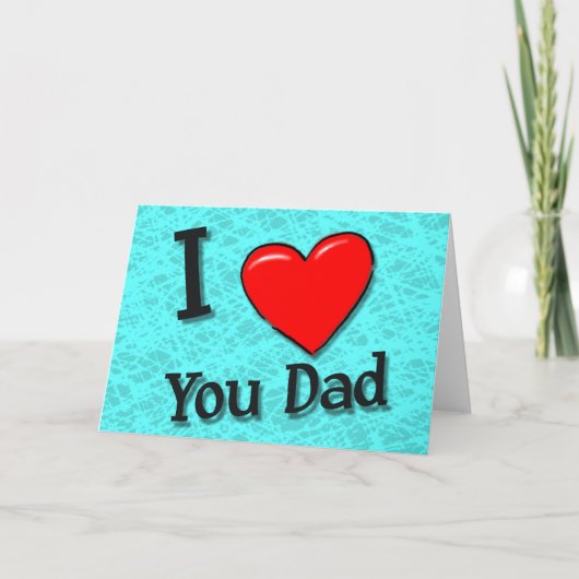 Liebe Sie Vater Vatertag Karte (Vorderseite)