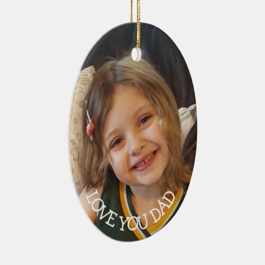 Liebe Sie Vater, Weihnachtsgeschenk für den Vater  Keramik Ornament (Rechts)