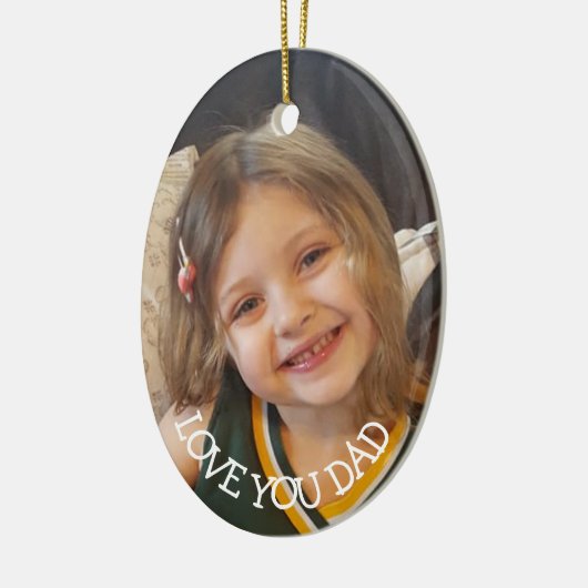 Liebe Sie Vater, Weihnachtsgeschenk für den Vater  Keramik Ornament (Links)