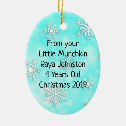 Liebe Sie Vater, Weihnachtsgeschenk für den Vater  Keramik Ornament (Hinten)