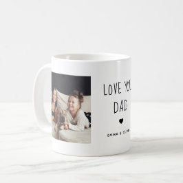 Liebe Sie Vater | Zwei handgeschriebene Fotos Kaffeetasse