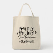 Liebe sie, verwüsten sie, schicken sie Zuhause #gr Tragetasche (Rückseite)