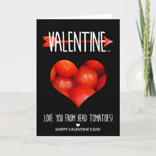 Liebe Sie von den Kopftomaten Valentinstag Feiertagskarte