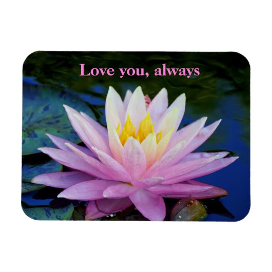 Liebe Sie Wasserlilie Flexible Foto Magnet (Horizontal)
