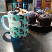 Liebe Sie x Hübsch Single Rote Rose Muster Kaffeetasse