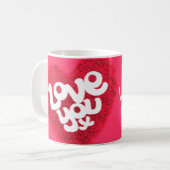 "Liebe Sie x" Valentinische Tasse (Vorderseite Links)