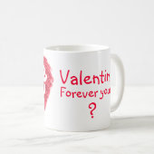 "Liebe Sie x" Valentinrosa Tasse (VorderseiteRechts)