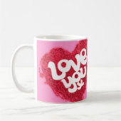 "Liebe Sie x" Valentinrosa Tasse (Links)