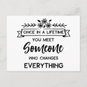 Liebe Sie Zitat Denken Sie an Sie Miss Sie Freunds Ankündigungspostkarte (Vorderseite)