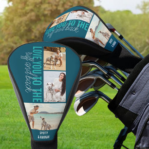 Liebe Sie zu Ruff und Back 3 Foto Aquamarin Blue Golf Headcover