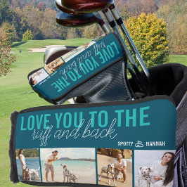 Liebe Sie zu Ruff und Back 4 Foto Aquamarin Blue Golf Headcover