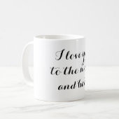Liebe Sie zum Mond Kaffeetasse (Vorderseite Links)