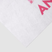 Liebe Sie zum Mond - rosa Herz-Typografie Seidenpapier (Detail)