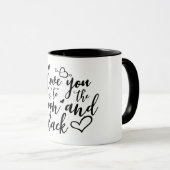 Liebe Sie zum Mond u. zur hinteren Tasse (VorderseiteRechts)