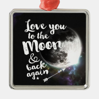 Liebe Sie zum Mond u. zur Rückseite wieder • Ornament Aus Metall