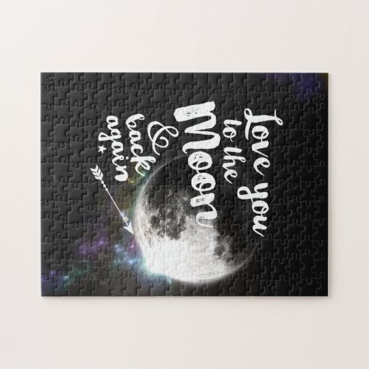Liebe Sie zum Mond u. zur Rückseite wieder • Puzzle (Horizontal)