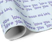 Liebe Sie zum Mond- und Geschenkpapier (Rolleneckpunkt)