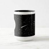 Liebe Sie zum Mond und zur hinteren Tasse (Zentrum)