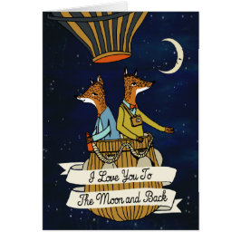 Liebe Sie zum Mond und zur Rückseite - niedliches