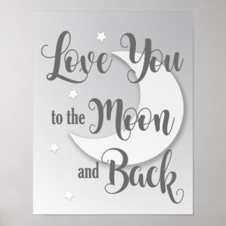 Liebe Sie zum Mond und zurück Art Print 1 von 3 Poster