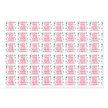 Liebe Sie zum Mond und zurück Geschenkwrap (3 Blät