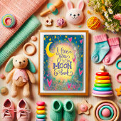 Liebe Sie zum Mond und zurück Hübsch Niedlich Karte