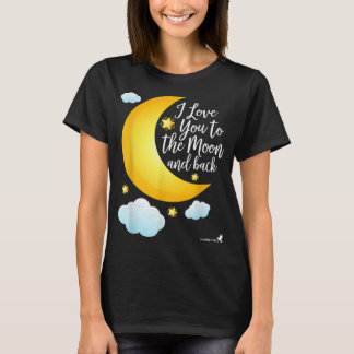 Liebe Sie zum Mond und zurück Teilen Sie Ihre Lieb T-Shirt