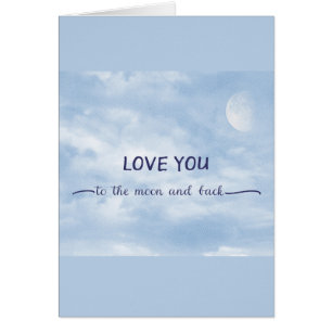Liebe Sie zum Mond und zurück texturierter Mond im
