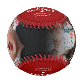 Liebe Sie zum Outfield 2-Foto Großvater Geschenk Baseball (Vorderseite)