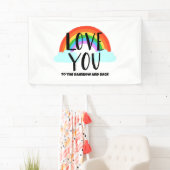 Liebe Sie zum Regenbogen und zurück Banner (Insitu)