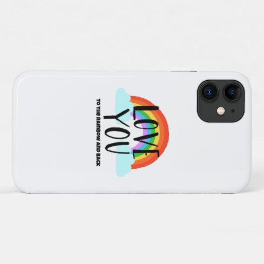 Liebe Sie zum Regenbogen und zurück Case-Mate iPhone Hülle (Rückseite (Horizontal))