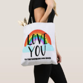 Liebe Sie zum Regenbogen und zurück Tasche (Von Nahem)