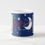 Liebe Sie zur Mond-Tasse Jumbo-Tasse (Vorderseite)