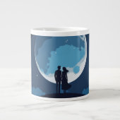 Liebe Sie zur Mond-Tasse Jumbo-Tasse (Vorderseite)