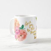 Liebe Sie zur Mond-und Rückseiten-BlumenTasse Kaffeetasse (Vorderseite Links)