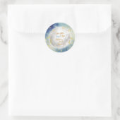 Liebe Sie ZWEI den Mond und zurück Runder Aufkleber (Tasche)