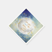 Liebe Sie ZWEI den Mond und zurück Serviette (Ecke)