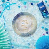 Liebe Sie ZWEI Mond und zurück Pappteller (Party)