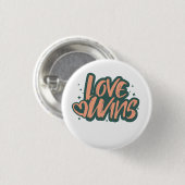 Liebe Siegt Fleece-Decke Button (Vorne & Hinten)