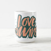 Liebe Siegt Fleece-Decke Kaffeetasse (Mittel)