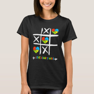 Liebe siegt immer Autismus-Bewusstsein T-Shirt