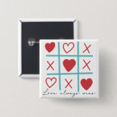 Liebe siegt immer button (Vorne & Hinten)